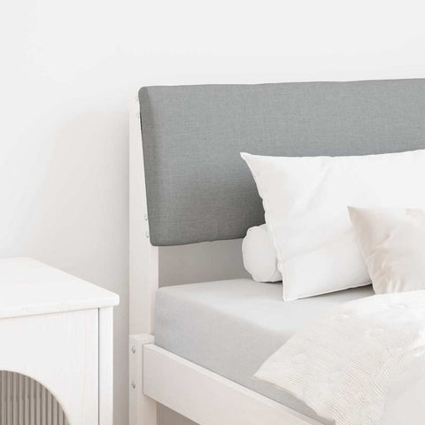 vidaXL Upholstered Headboard Light Grey 80 cm Solid Pine Wood