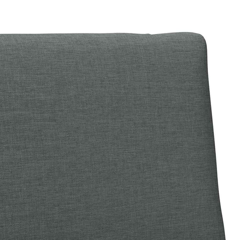 vidaXL Upholstered Headboard Dark Grey 75 cm Solid Pine Wood