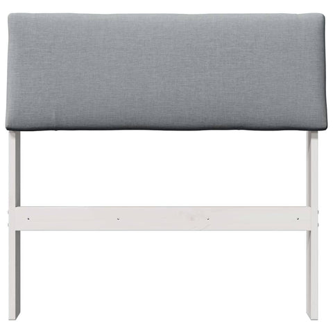 vidaXL Upholstered Headboard Light Grey 75 cm Solid Pine Wood