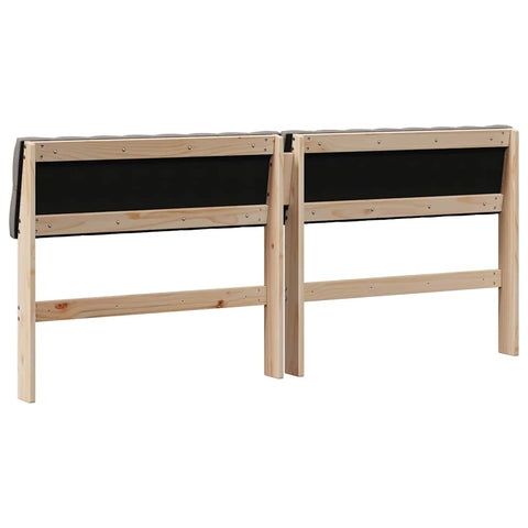 vidaXL Upholstered Headboard Taupe 180 cm Solid Pine Wood