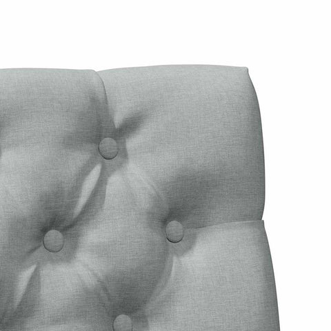 vidaXL Upholstered Headboard Light Grey 100 cm Solid Pine Wood