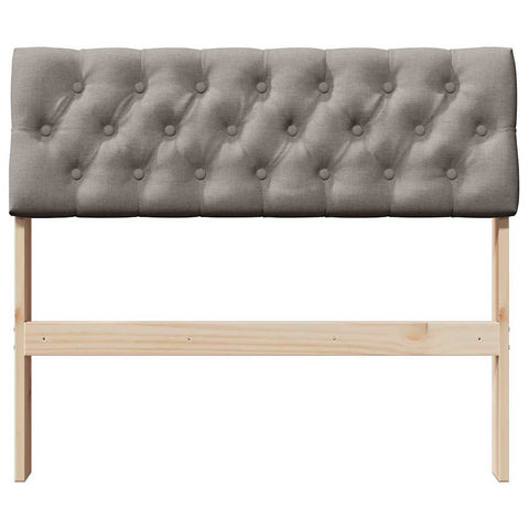 vidaXL Upholstered Headboard Taupe 90 cm Solid Pine Wood
