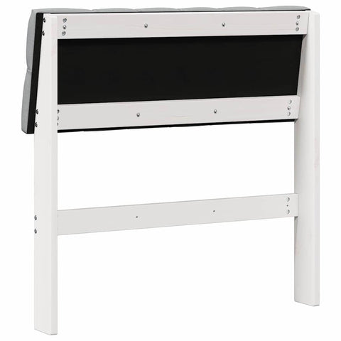 vidaXL Upholstered Headboard Light Grey 80 cm Solid Pine Wood