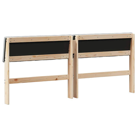 vidaXL Upholstered Headboard Light Grey 180 cm Solid Pine Wood