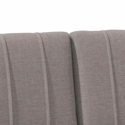 vidaXL Upholstered Headboard Taupe 150 cm Solid Pine Wood