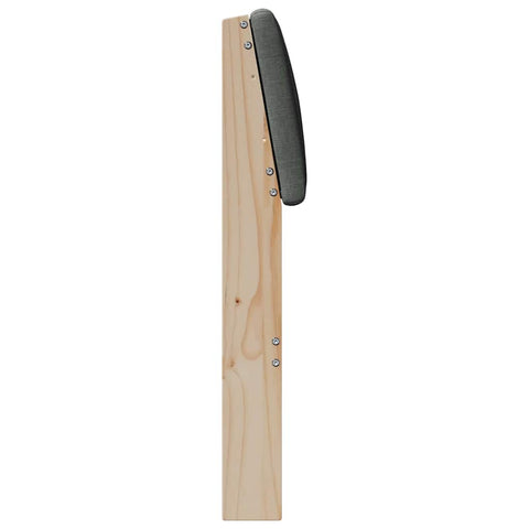 vidaXL Upholstered Headboard Dark Grey 135 cm Solid Pine Wood