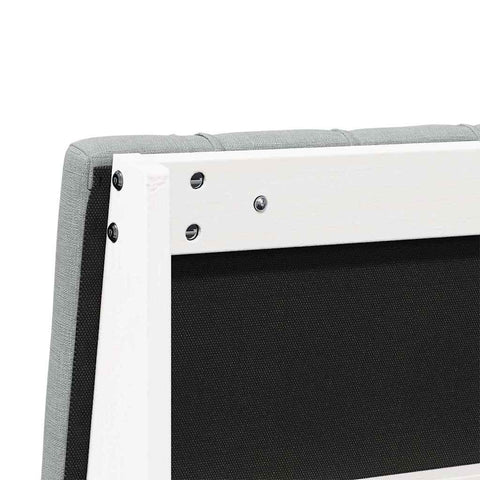 vidaXL Upholstered Headboard Light Grey 120 cm Solid Pine Wood