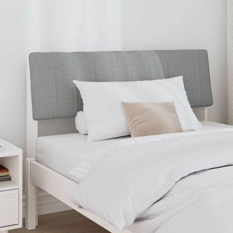 vidaXL Upholstered Headboard Light Grey 100 cm Solid Pine Wood