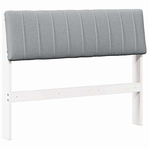 vidaXL Upholstered Headboard Light Grey 100 cm Solid Pine Wood