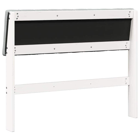 vidaXL Upholstered Headboard Light Grey 100 cm Solid Pine Wood