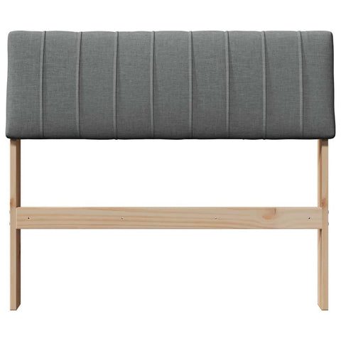 vidaXL Upholstered Headboard Dark Grey 90 cm Solid Pine Wood