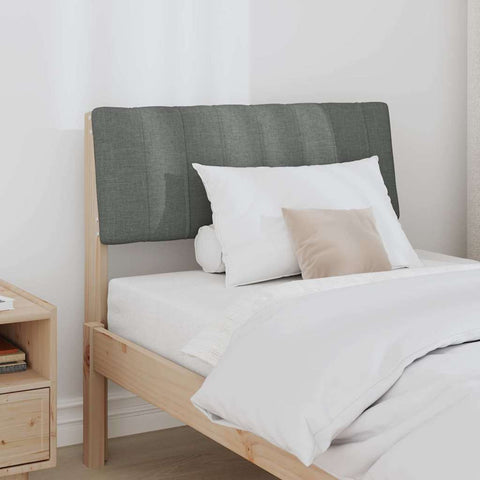vidaXL Upholstered Headboard Dark Grey 80 cm Solid Pine Wood