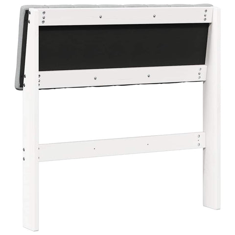 vidaXL Upholstered Headboard Light Grey 80 cm Solid Pine Wood