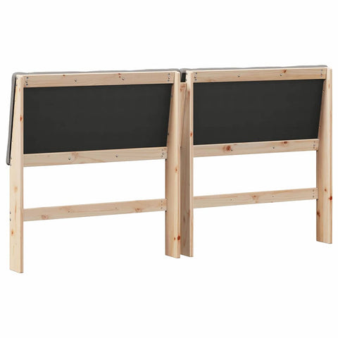vidaXL Upholstered Headboard Taupe 180 cm Solid Pine Wood