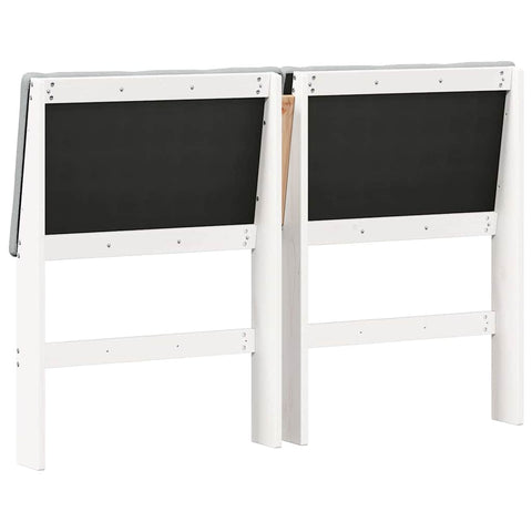 vidaXL Upholstered Headboard Light Grey 150 cm Solid Pine Wood