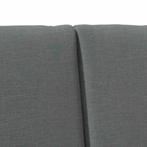 vidaXL Upholstered Headboard Dark Grey 140 cm Solid Pine Wood