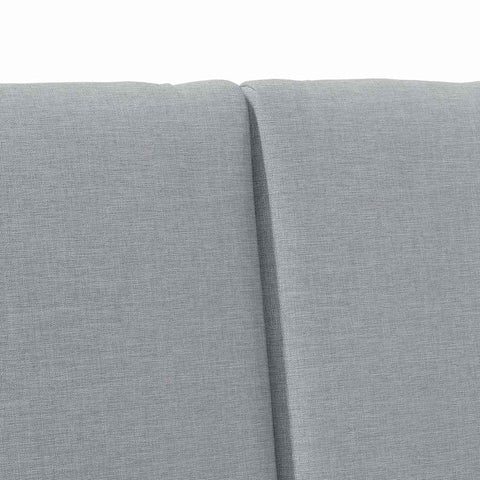 vidaXL Upholstered Headboard Light Grey 140 cm Solid Pine Wood