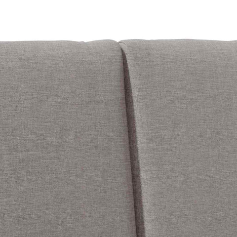 vidaXL Upholstered Headboard Taupe 120 cm Solid Pine Wood