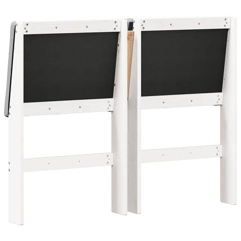 vidaXL Upholstered Headboard Light Grey 120 cm Solid Pine Wood