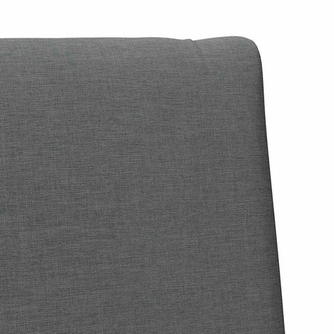 vidaXL Upholstered Headboard Dark Grey 100 cm Solid Pine Wood