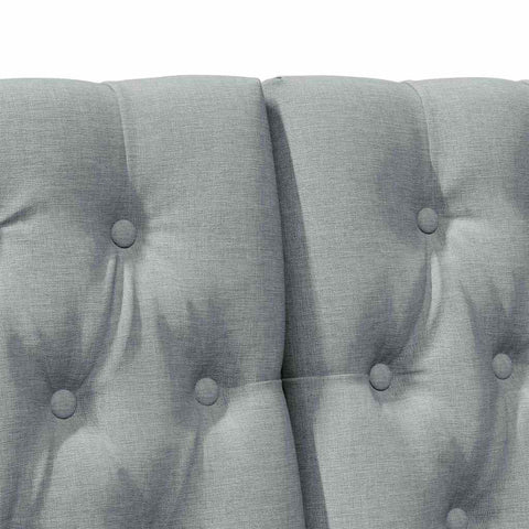 vidaXL Upholstered Headboard Light Grey 180 cm Solid Pine Wood