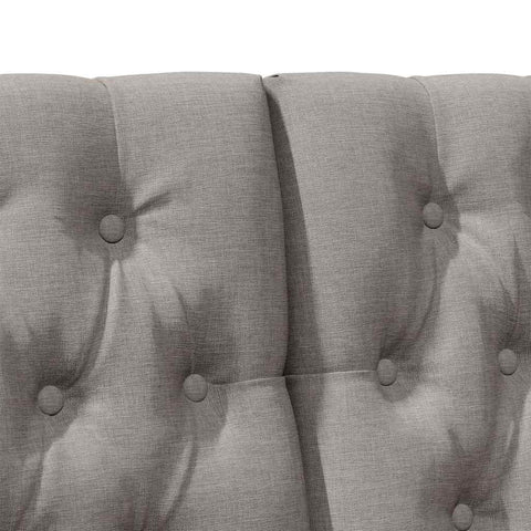 vidaXL Upholstered Headboard Taupe 160 cm Solid Pine Wood