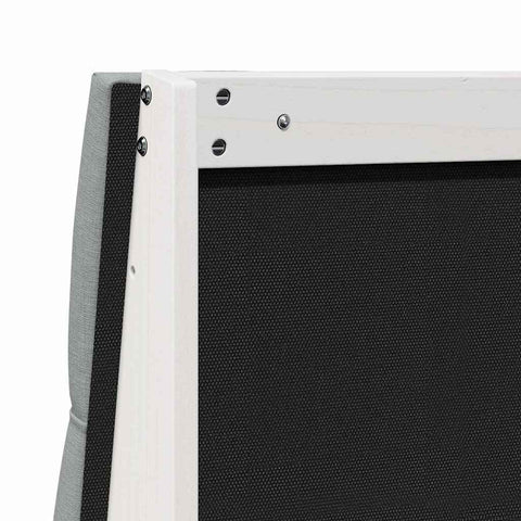 vidaXL Upholstered Headboard Light Grey 160 cm Solid Pine Wood