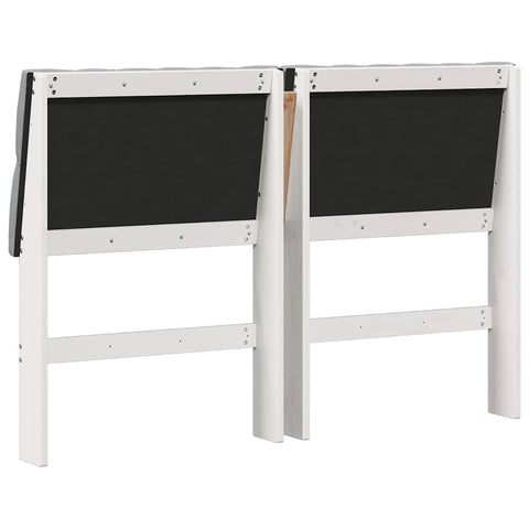 vidaXL Upholstered Headboard Light Grey 140 cm Solid Pine Wood