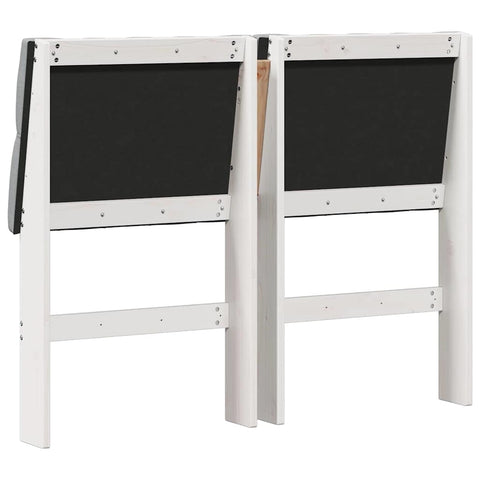 vidaXL Upholstered Headboard Light Grey 120 cm Solid Pine Wood