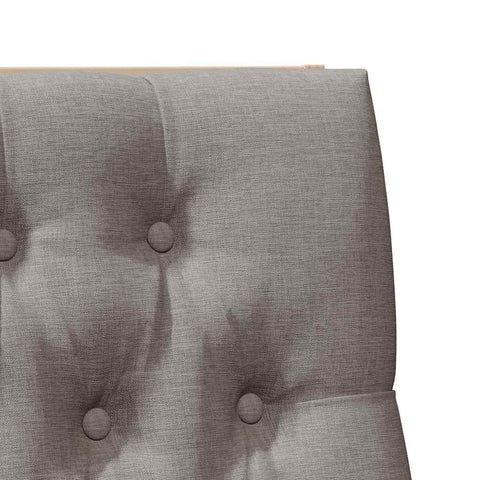 vidaXL Upholstered Headboard Taupe 100 cm Solid Pine Wood