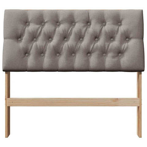 vidaXL Upholstered Headboard Taupe 100 cm Solid Pine Wood