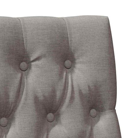 vidaXL Upholstered Headboard Taupe 90 cm Solid Pine Wood