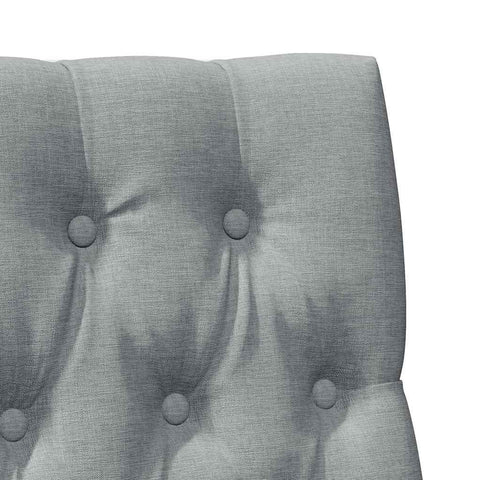 vidaXL Upholstered Headboard Light Grey 90 cm Solid Pine Wood