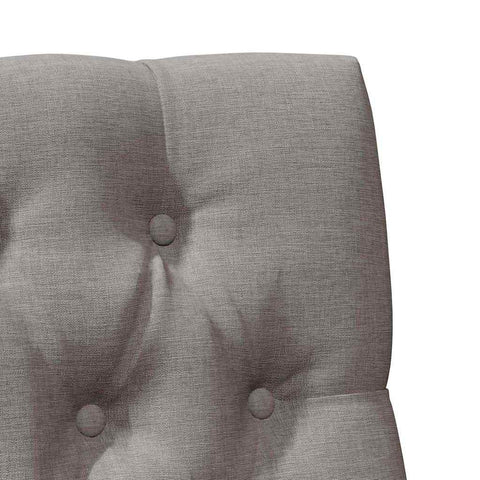 vidaXL Upholstered Headboard Taupe 80 cm Solid Pine Wood