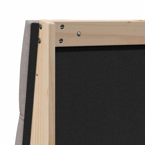 vidaXL Upholstered Headboard Taupe 75 cm Solid Pine Wood