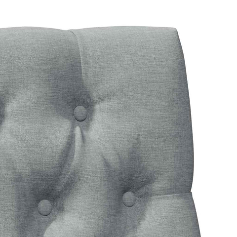 vidaXL Upholstered Headboard Light Grey 75 cm Solid Pine Wood