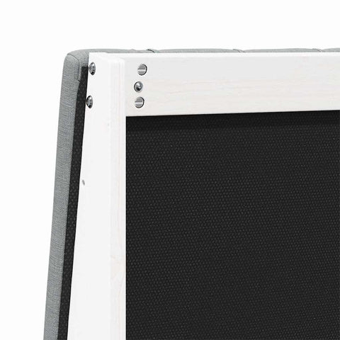 vidaXL Upholstered Headboard Light Grey 150 cm Solid Pine Wood