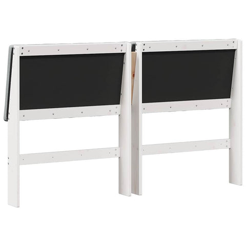 vidaXL Upholstered Headboard Light Grey 150 cm Solid Pine Wood