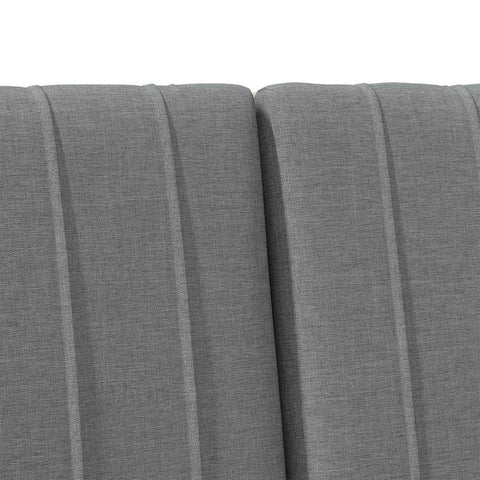 vidaXL Upholstered Headboard Dark Grey 135 cm Solid Pine Wood