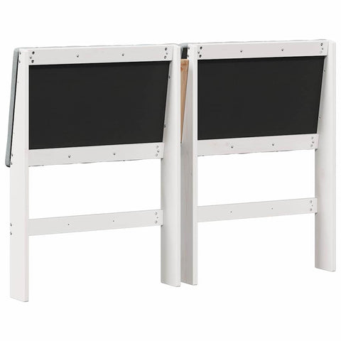 vidaXL Upholstered Headboard Light Grey 135 cm Solid Pine Wood