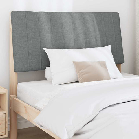 vidaXL Upholstered Headboard Dark Grey 100 cm Solid Pine Wood