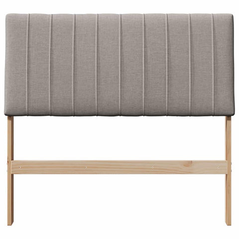 vidaXL Upholstered Headboard Taupe 100 cm Solid Pine Wood