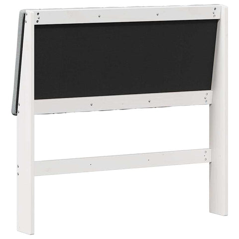 vidaXL Upholstered Headboard Light Grey 100 cm Solid Pine Wood