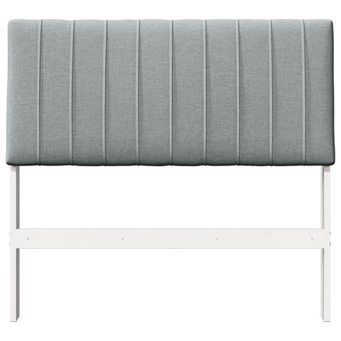 vidaXL Upholstered Headboard Light Grey 100 cm Solid Pine Wood
