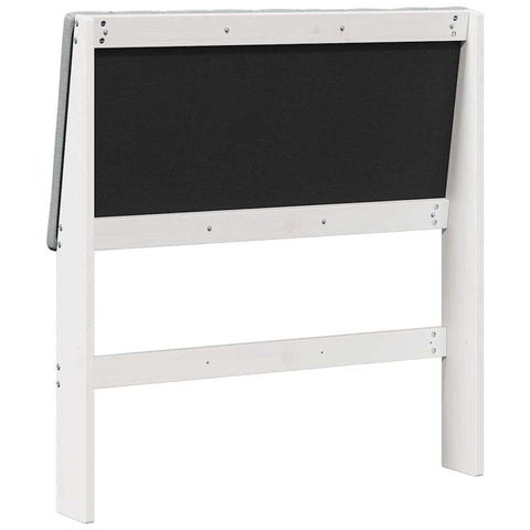 vidaXL Upholstered Headboard Light Grey 90 cm Solid Pine Wood