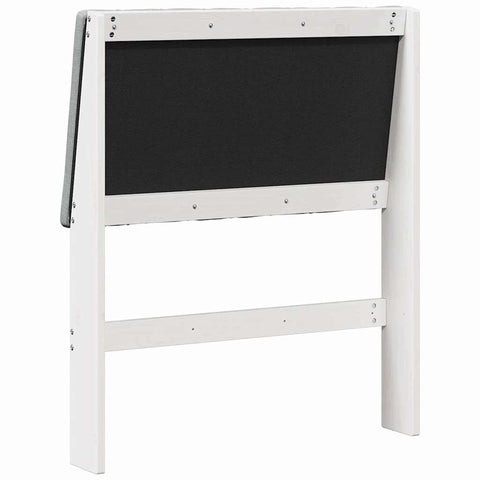 vidaXL Upholstered Headboard Light Grey 80 cm Solid Pine Wood