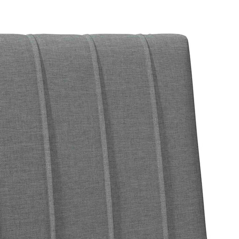 vidaXL Upholstered Headboard Dark Grey 75 cm Solid Pine Wood