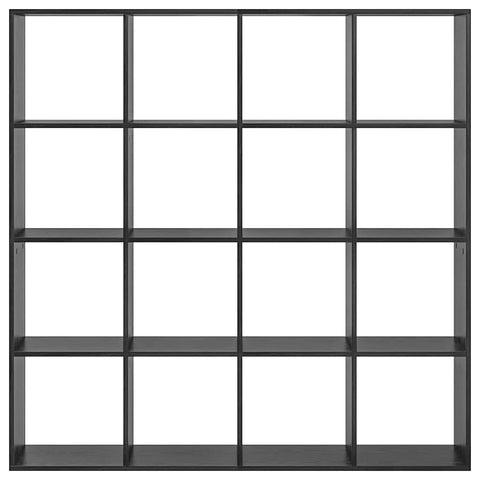 vidaXL Book Cabinet Black oak 137.5 x 29 x 137.5 cm Engineered wood