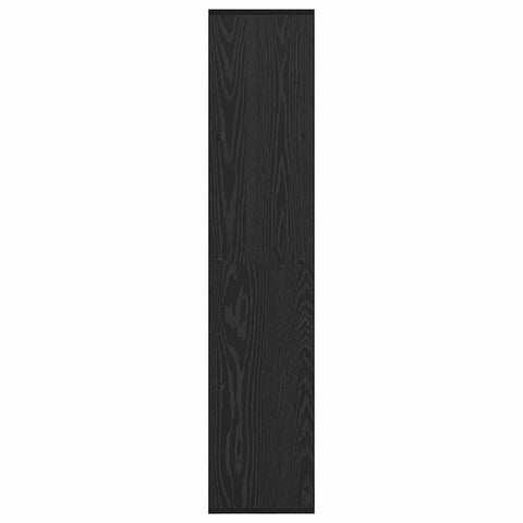 vidaXL Book Cabinet Black oak 137.5 x 29 x 137.5 cm Engineered wood