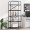 vidaXL Bookshelf Black oak 80 x 30 x 183 cm Engineered wood